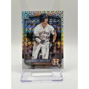 2025 Bowman Chrome Zach Cole 1st Geometric Refractor 209/499 Houston Astros